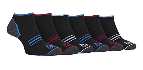Storm Bloc - 6er Pack Herren Gepolstert Baumwolle Kurz Low Cut Sneaker Sportsocken (39/45, SBMS040BLK) Cover