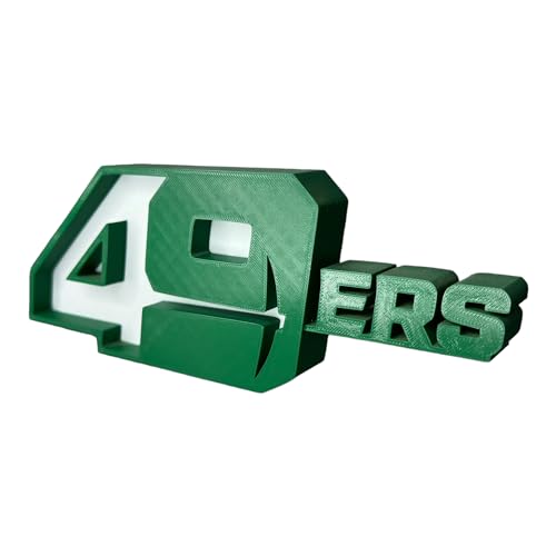 CLTFanCreations Officially Licensed UNC Charlotte 49ERS 3D Printed Decorative Figure - Great for Home Office, Desk, Shelf - Made from Quality Material - Green/White College Sports Decor