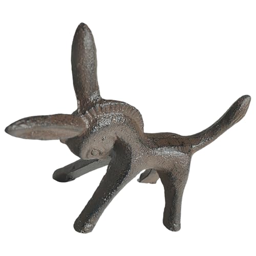 DIYEAH Eisen Eselfigur Dekoratives Gusseisen Kunsthandwerk Robustes Wrought Iron Ornament für Wohnzimmer Büro Schlafzimmer Moderne Deko Tierfigur Geschenk