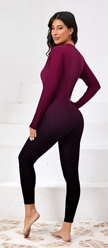 Halcurt Women's Full Body Rash Guard One Piece Front Zip Swimsuit Long Sleeve UPF 50 Bathing Suit4