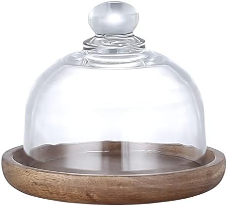 バタークロック ガラスカバーキッチン装飾ホリデーパーティー食器とケーキデザートバターボックス木製プレートバタープレート バタートレイ