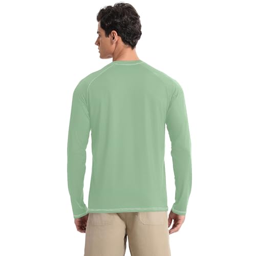 Dark Sea Green UPF 50+ Long Sleeve Sun Shirt Fishing Round Neck Sun Protection Long Sleeve Water Fishing2