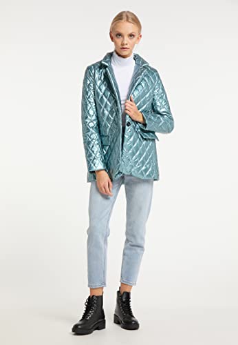 Veste blazer bleu clair femme BINJI taille S tailleur - 2
