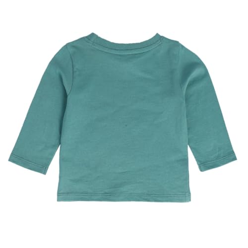 Image of miniklub Baby Collar Long Sleeve Knitted Cotton T-Shirt (Grey /Yellow Color)