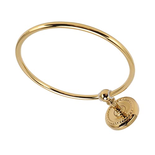 Toallero de pared dorado de cobre resistente para baño 8