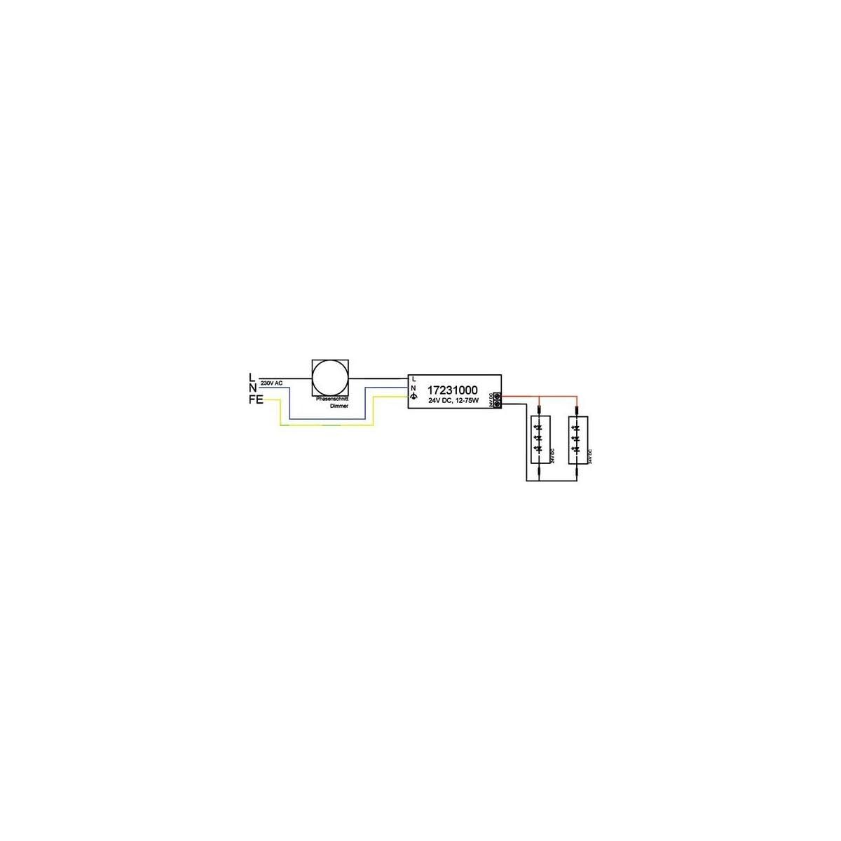 Brumberg 17231000 - Transformador LED (75 W, 24 V, intensidad regulable)