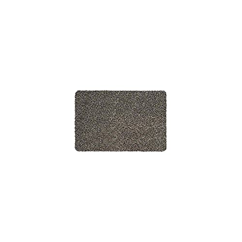 WohnDirect Magic Mat 39x58cm, Grau-Taupe-meliert - Ultra Saugstarke, Waschbare und rutschfeste Fußmatte aus Mikrofaser - Sehr dünn, passt unter Fast Jede Türe