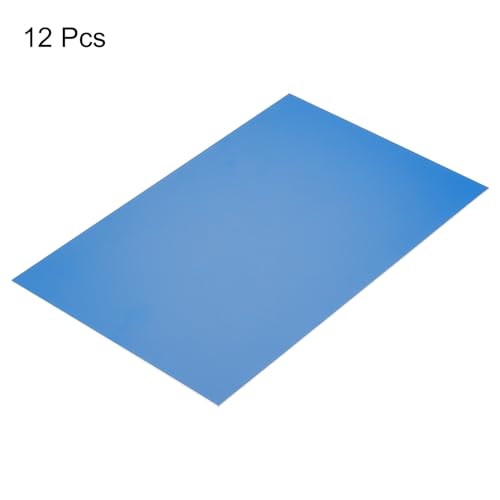 Image of MECCANIXITY ABS Engraving Double Color Sheet 7x11inch Sky Blue /White for Badge, Sign, DIY Carving Pack of 12