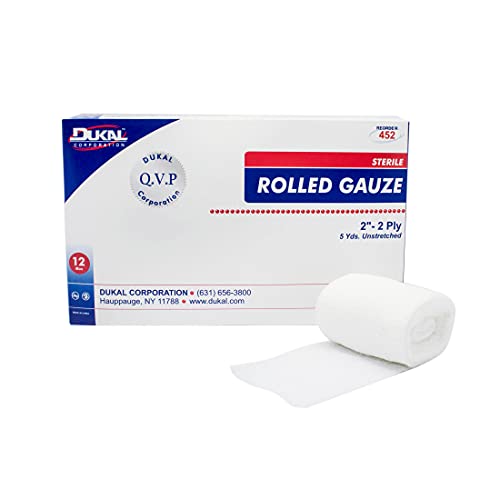 Dukal Gauze, Rolled, Sterile, 2" x 5 yd. (Pack of 96) miniatura 1