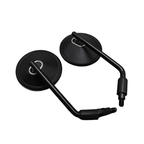 Retrovisors para espejos de moto redondos negros kit lateral universal de 8mm y 10mm 2