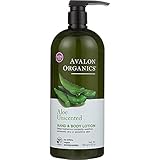 Avalon Organics, Hand & Body Lotion, Aloe Unscented, 32 oz (907 g)