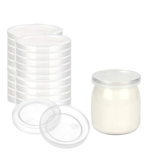 Couvercle pour Pot de Yaourt,53mm,LOT 12 Capuchon pour Yaourtière SEB - Capsules de Pot Yaourt...