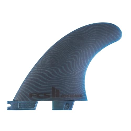 FCS II Performer Neo Glass Medium Tri Fin Set | Designed for Speed Control & Flow - Ideal for Diverse Surf Conditions Adaptable & Consistent (Large)