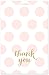 MyExpression.com 50 Cnt Pink Polka Dots Gold Baby Shower Thank You Cards