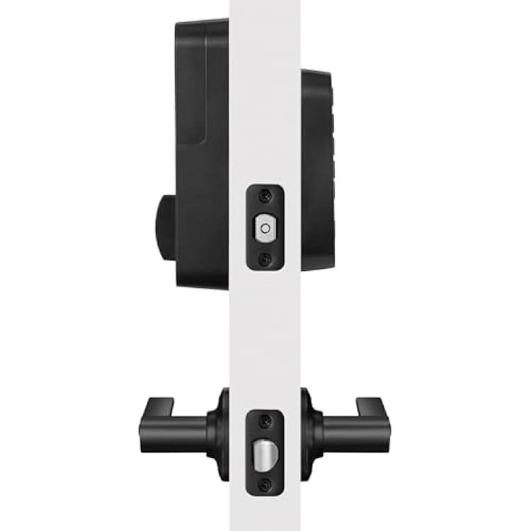 Yale Black Suede Code Keypad Deadbolt Front Door Lock for Keyless Entry, YED210-NR-BSP