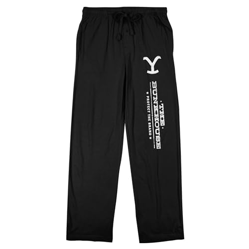 Yellowstone The Bunkhouse Men's Black Sleep Pajama Pants