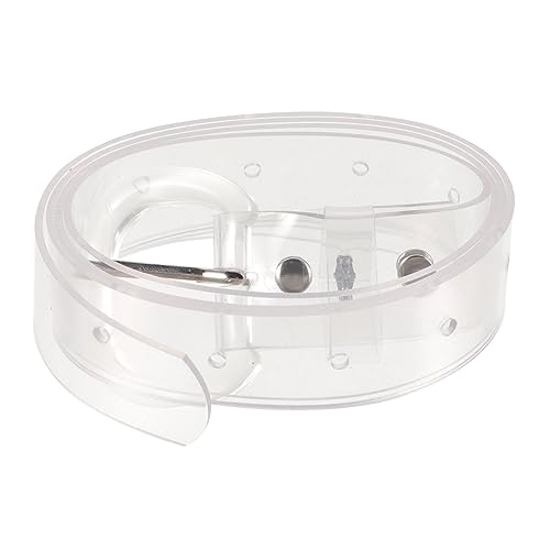 BESPORTBLE Purple Belt Transparent Pvc Belt D-ring Versatile Fashion Accessory for Dress Banquet Party