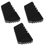 HAMPPLIES Protectores de Patas Antideslizantes de Goma Negra Kit de 3 Piezas para Soportes y Racks de Percusión Funda Duradera Compatible Accesorios de Percusión y Batería
