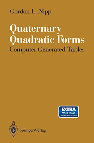 Quaternary Quadratic Forms: Computer Generated Tables view 2