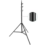 Neewer Heavy Duty Light Stand, Metal 13ft/4m Adjustable Photography Tripod C Stand with Spring Cushion 1/4" Screw for Studio LED Continuous Light Background Flash Strobe, Max Load: 22lb/10kg, Black