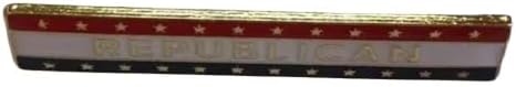 REPUBLICAN USA TIE BAR RECATANGLE Bike Motorcycle Hat Cap Lapel Pin Collectible Novelty Costume Accessory image 2