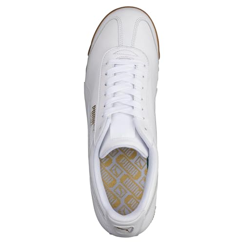 PUMA PUMA Mens Roma Sneaker, Basic white-light gray, 11.5