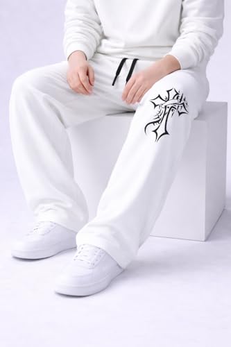 Image of Men Baggy Regular Fit Track Pants