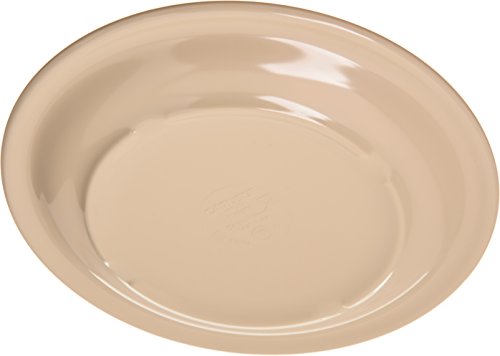 Carlisle FoodService Products Dallas Ware Reusable Plastic Plate Salad Plate with Rim for Buffets, Home, and Restaurants, Melamine, 7.25 Inches, Tan, (Pack of 48) - Image 5