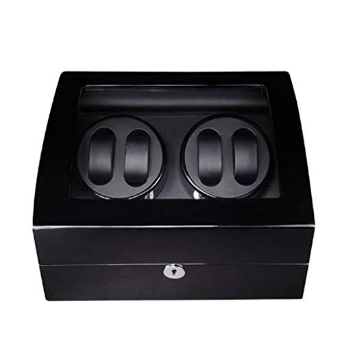 Caja para relojes automáticos con fibra de carbono y motor ultra silencioso elegante