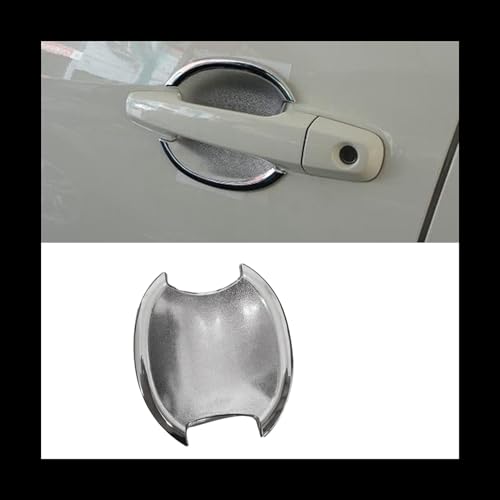 Cubierta cromada para Mitsubishi Pajero Sport 2012-2014, moldura protectora de manija exterior 6
