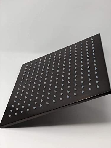 Cascada Luxury Bathroom Shower Set With Luxury Water Power Led Shower Head (Ceiling Mount) Rainfall Thermostatic 6 Massage Jets Spray Body Shower Set (20", Oil Rubbed Bronze) #TOP3