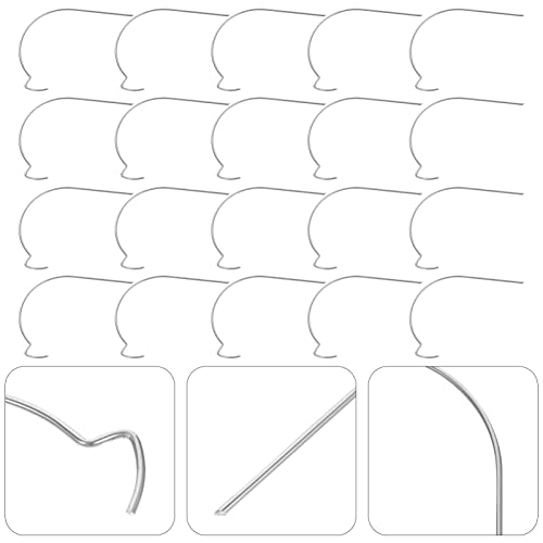 Image of Angoily 50PCS Drywall Picture Hangers Hooks Stainless Steel Picture Hanging Hooks Wall Hangers Without Nails for Hanging Mirrors Frames Clock Shelves