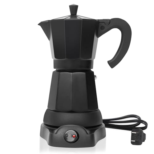 Image of LAOION 6 Cup Electric Moka Pot, 300ml Portable Espresso Maker