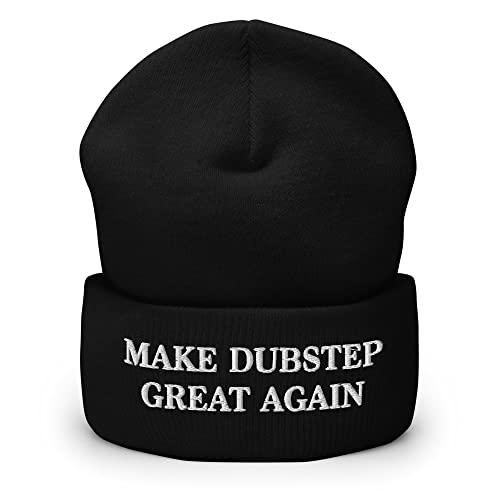 Make Dubstep Great Again Hat (Embroidered Cuffed Beanie) Black