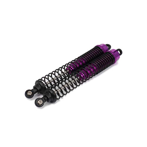 Shock Absorber Damper 130mm Oil Adjustable Alloy Aluminum for RC Car 1/10 Crawler Truck Upgraded Hop-Up Parts HPI HSP Traxxas Losi Axial Tamiya Redcat Himoto Losi(Purple) - Thumbnail 3