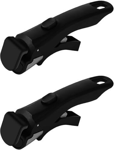 ZVD 2 Pièces Poignée Amovible Universelle Pour Poêles, Poignée Amovible, Poignee Détachable Pour Casserole Résistante À La Chaleur (250°C), Pour Poignées De Poêle À Frire, Supporte 10kg (Noir)