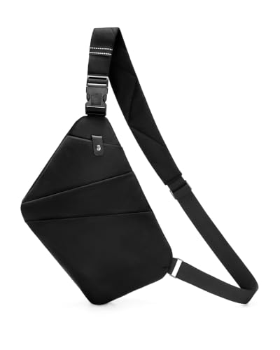 Image of OSOCE Crossbody Sling Bag, Water-Resistant Anti Theft Chest Pack, Minimalist Commuter Daypack for Travel Hiking Work