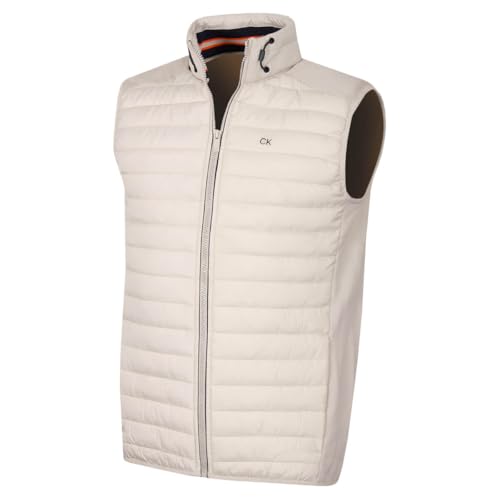 Calvin Klein Men's Hybrid Gilet - Parchment - L