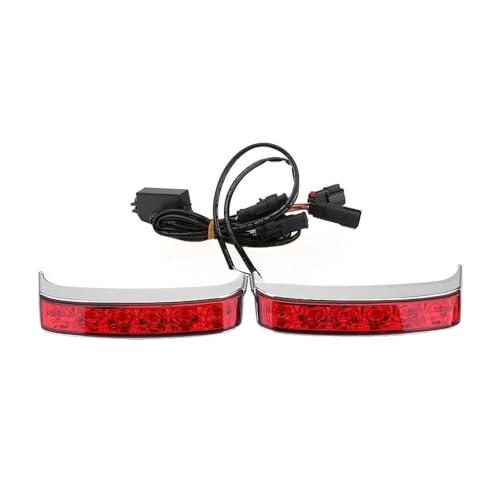 Feux arrière LED moto avec clignotant et feu stop sacoche Touring - 3
