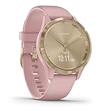 wempe gold FÜR IHREN STYLE: Schlanke, stilvolle Uhr für schmale Handgelenke mit echten Zeigern und zugleich moderne GPS-Smartwatch. Die vívomove 3S verbindet beides wie keine andere Uhr. Das versteckte 0,8 Zoll OLED-Touchdisplay lässt sich per Tippen aktivieren, wenn Sie es benötigen