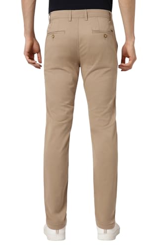 Image of Peter England Men's Skinny Fit Mid Rise Premium Casual Trouser Chinos