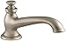 KOHLER 72777-BV Artifacts Deck-mount bath spout with flare design, Less Handles, Vibrant Brushed Bronze