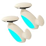 Smart Penguin Faucet, Penguin LED Smart Water Faucet with 4 Modes, 360° Rotating Pull Out Sprayer & Smarts Water Temperature Sensing Light for Bathroom (Cream White*2)