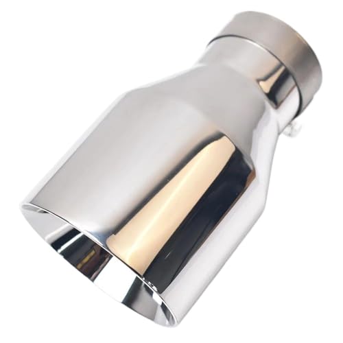 Tubo Escape AutomóVil Punta De Escape Brillante Universal Acero Inoxidable Para Coche Con Borde Biselado Y Extremo Silenciador Tubo Escape(54-101 mm)