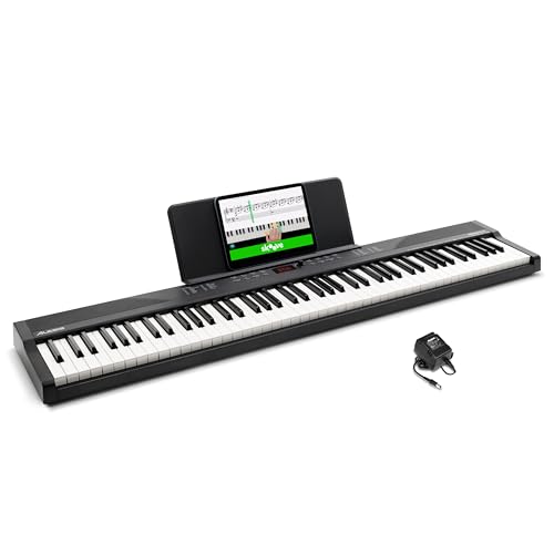 Alesis 88 Key Keyboard Piano with 480 Sounds, Speakers,...