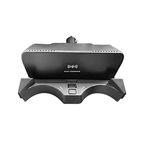 Cargador inalámbrico para BMW X1 X2 F39 F48 15W con puerto USB adicional para coche
