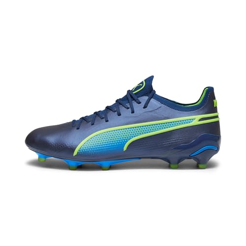 PUMA Unisex King Ultimate Fg/Ag Leichtathletik-Schuh, Mehrfarbig (Persian Blue Pro Green Ultra Blue), 41 EU – Ansicht 1