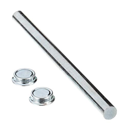 attwood 11283-3 Roller Shaft Set  with Pal Nuts, Solid Zinc-Plated Steel, 9 1/4-In. Long for 8-in. Roller