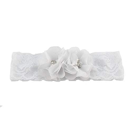JustMyDress Baby Baptism Christening Headband Newborn Hairband with Bow JB1813