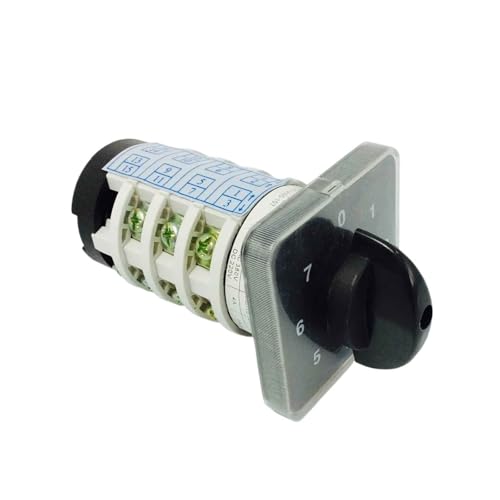 TSIOHKBS 7 Positions Rotary Cam Switch Four Poles 20A Manual Electronic Starter Machine Control High Voltage Electrical Selector LW31 YMZ12-20/4